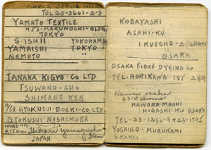 Pages from Mervin's notebook