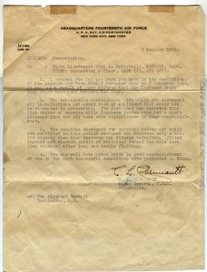 General Chennault's Letter