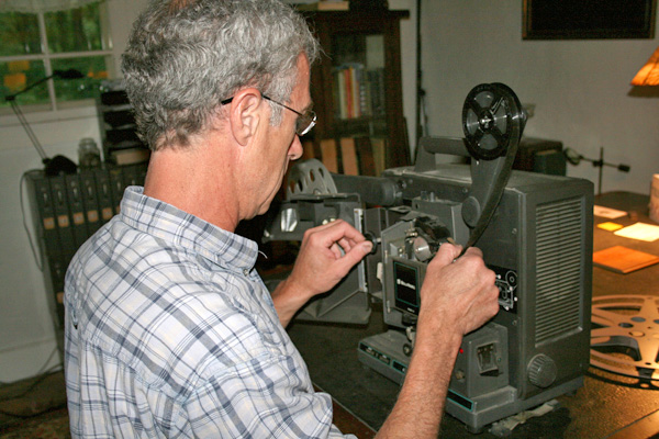 Frank with Jackson's Projector